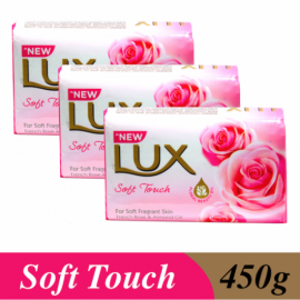 LUX SOFT ROSE SOAP 150GX3 1pcs